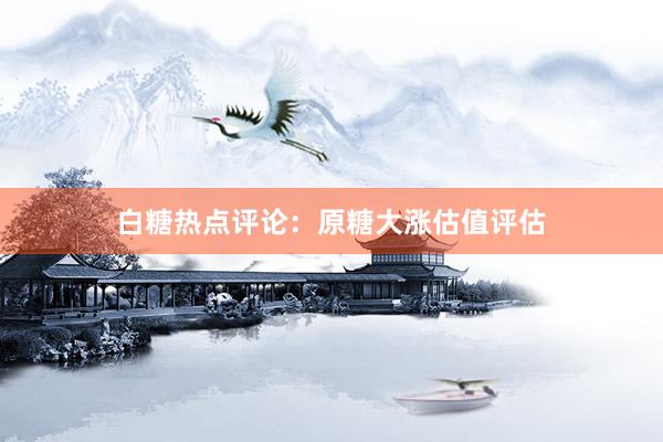 白糖热点评论：原糖大涨估值评估