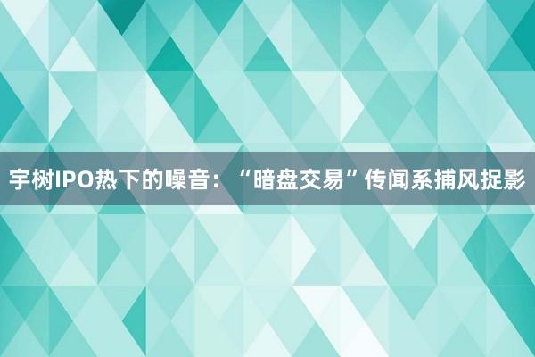 宇树IPO热下的噪音：“暗盘交易”传闻系捕风捉影