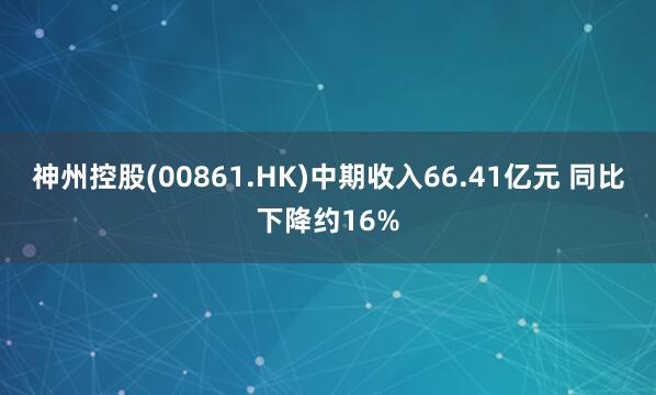 神州控股(00861.HK)中期收入66.41亿元 同比下降约16%